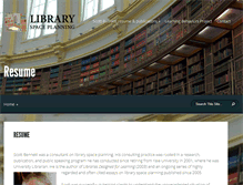 Tablet Screenshot of libraryspaceplanning.com